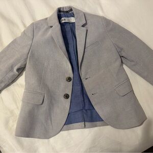 H&M grey suit jacket 1.5-2y toddler in 100% cotton